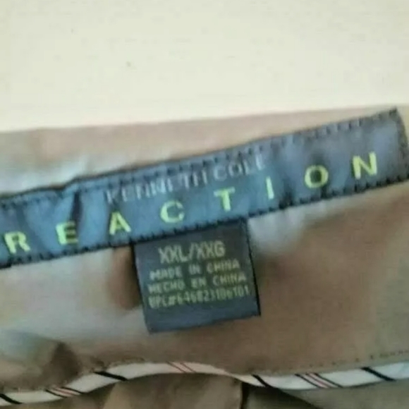 Kenneth Cole Reaction WomensTrench Coat Beige Belted Shoulder Strap Plus XXL - Picture 6 of 8